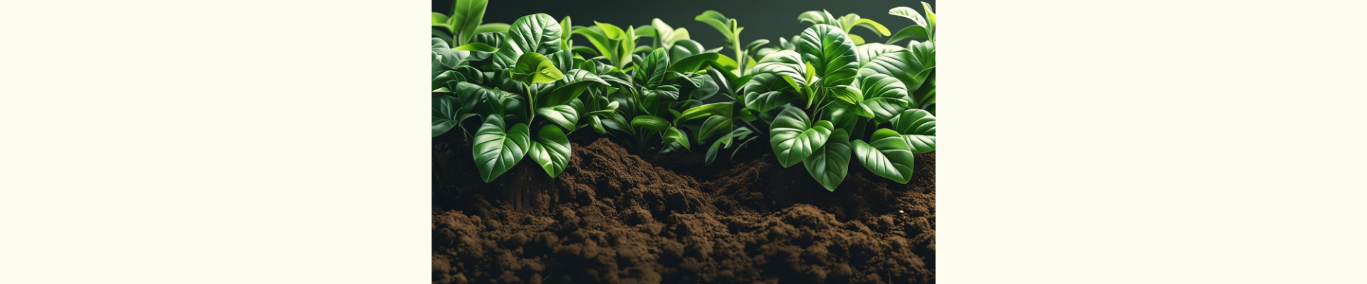 Baner firmy Symbionika z zielonymi roślinami